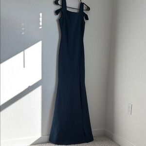 Elegant Navy Blue Evening Gown(WINSOR) XS